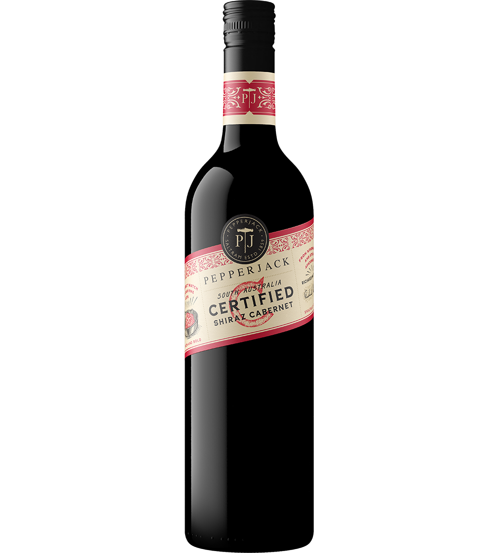 Pepperjack Certified Shiraz Cabernet South Australia 750ml bottle