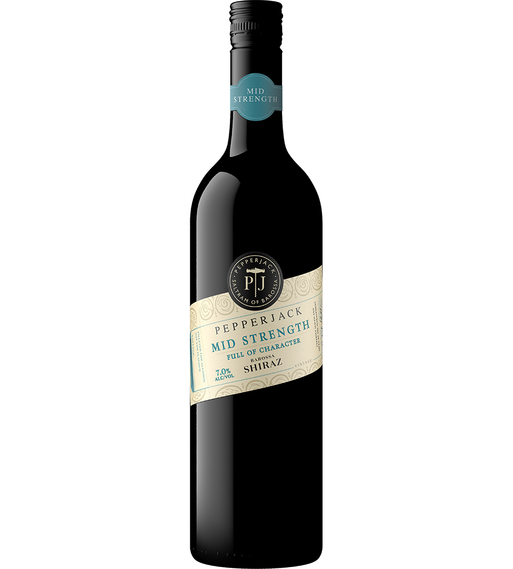 Pepperjack Mid Strength Shiraz Barossa 750ml bottle